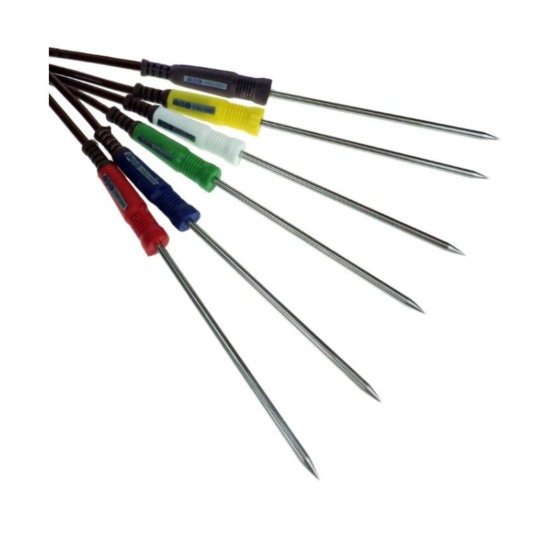 Color-coded type T needle probes - 90 mm x 3,3 mm
